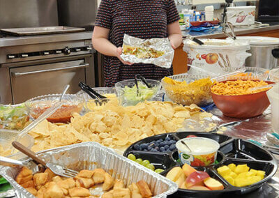 Kim at the Taco Feast