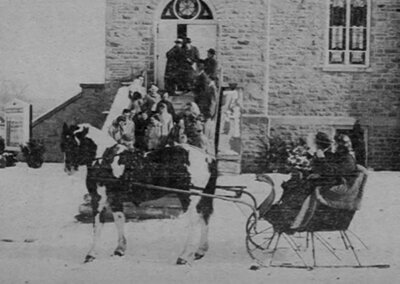 1956 Winter Scene at Memorial Church